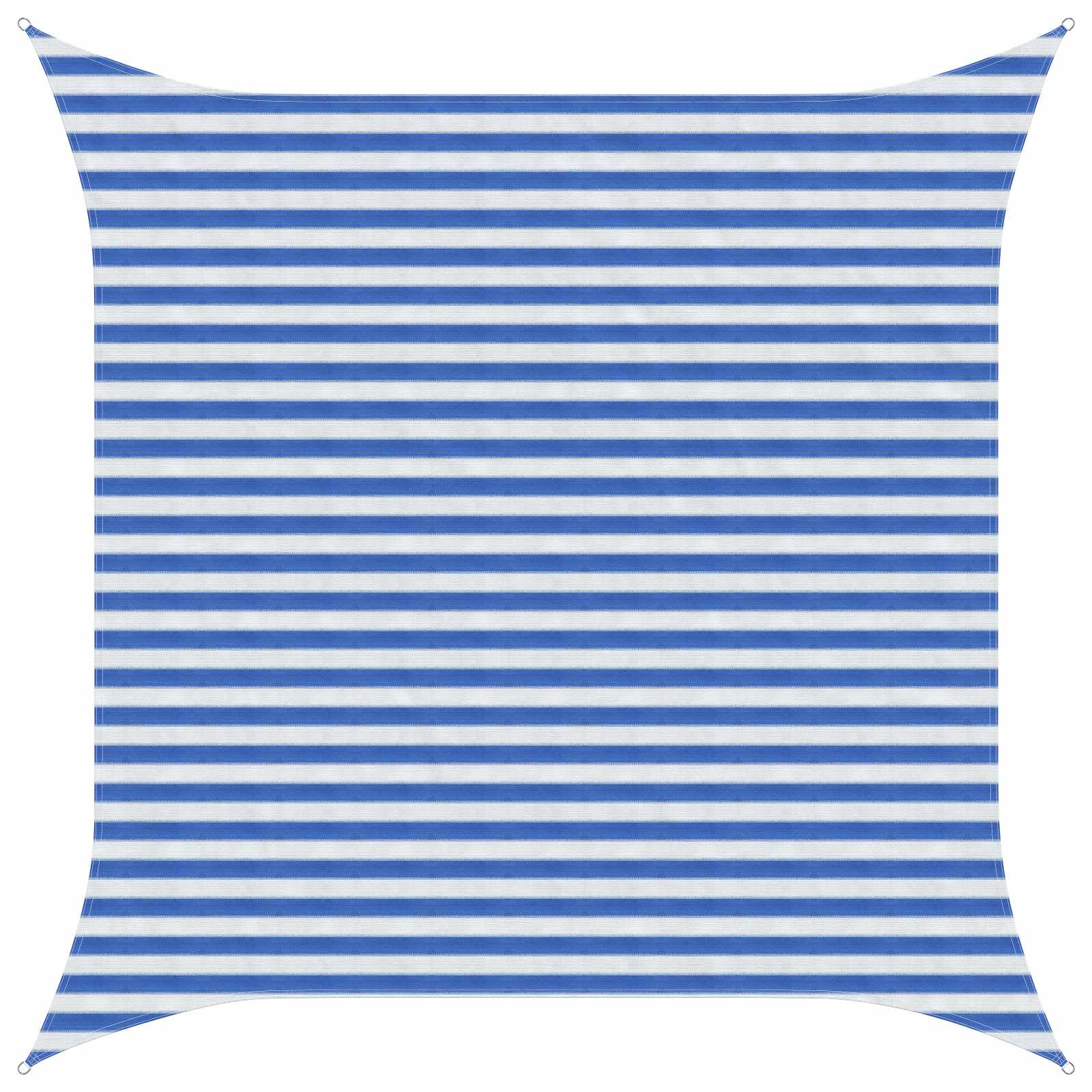 Yellow and White Shade Sail 2 x 2 m HDPE