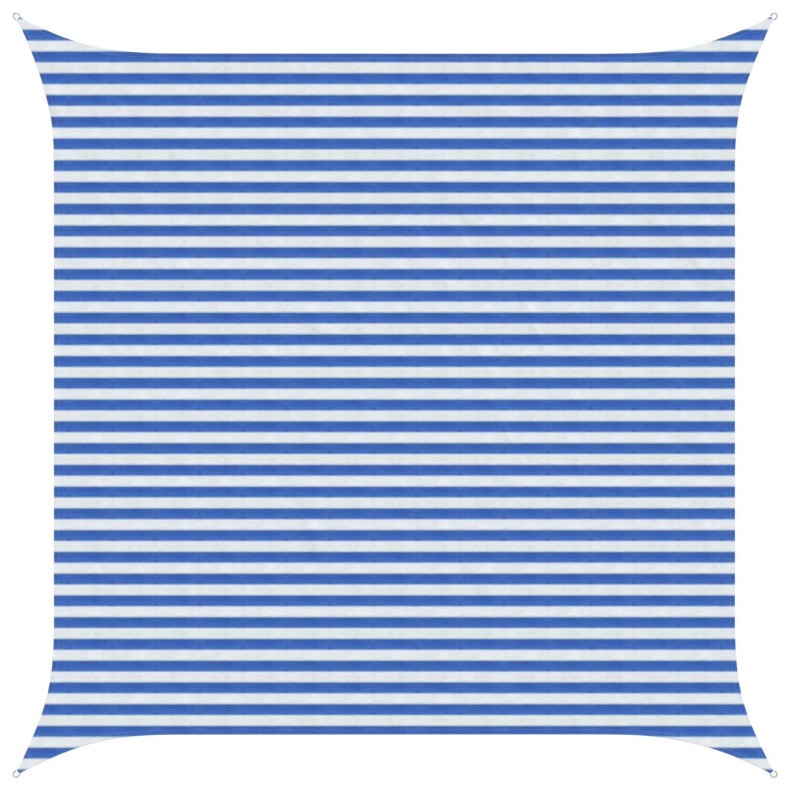 Yellow and White Shade Sail 2 x 2 m HDPE