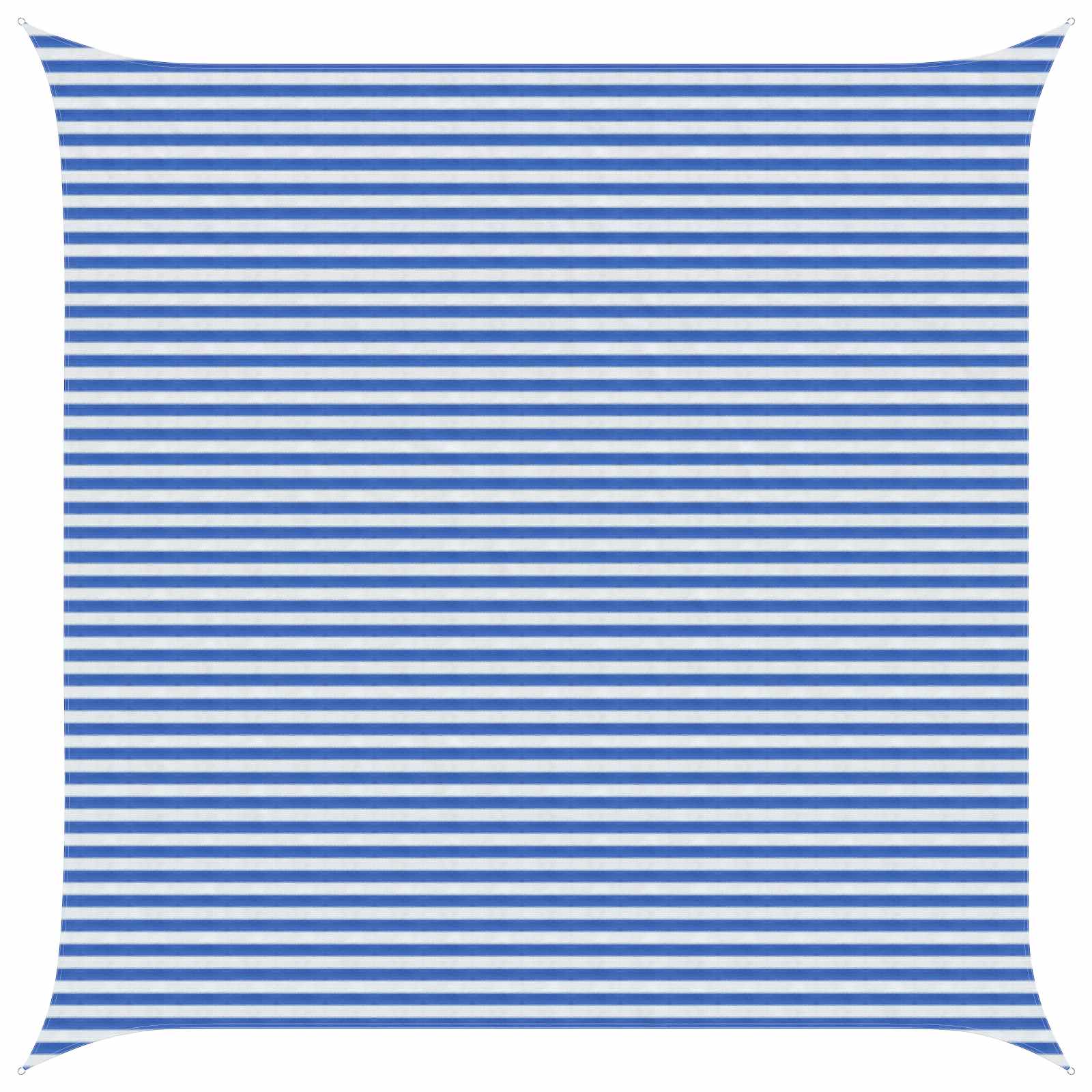 Yellow and White Shade Sail 2 x 2 m HDPE