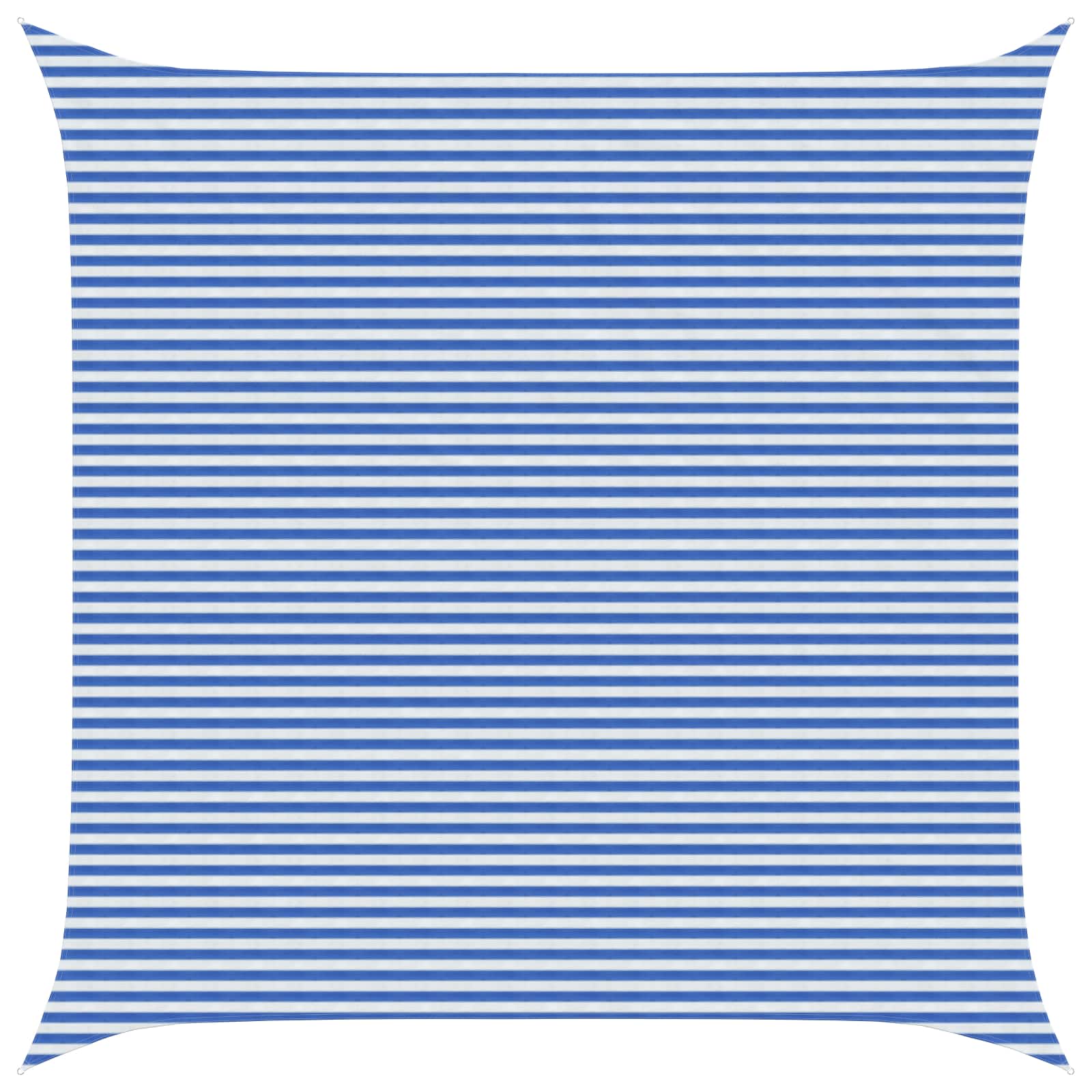 Yellow and White Shade Sail 2 x 2 m HDPE