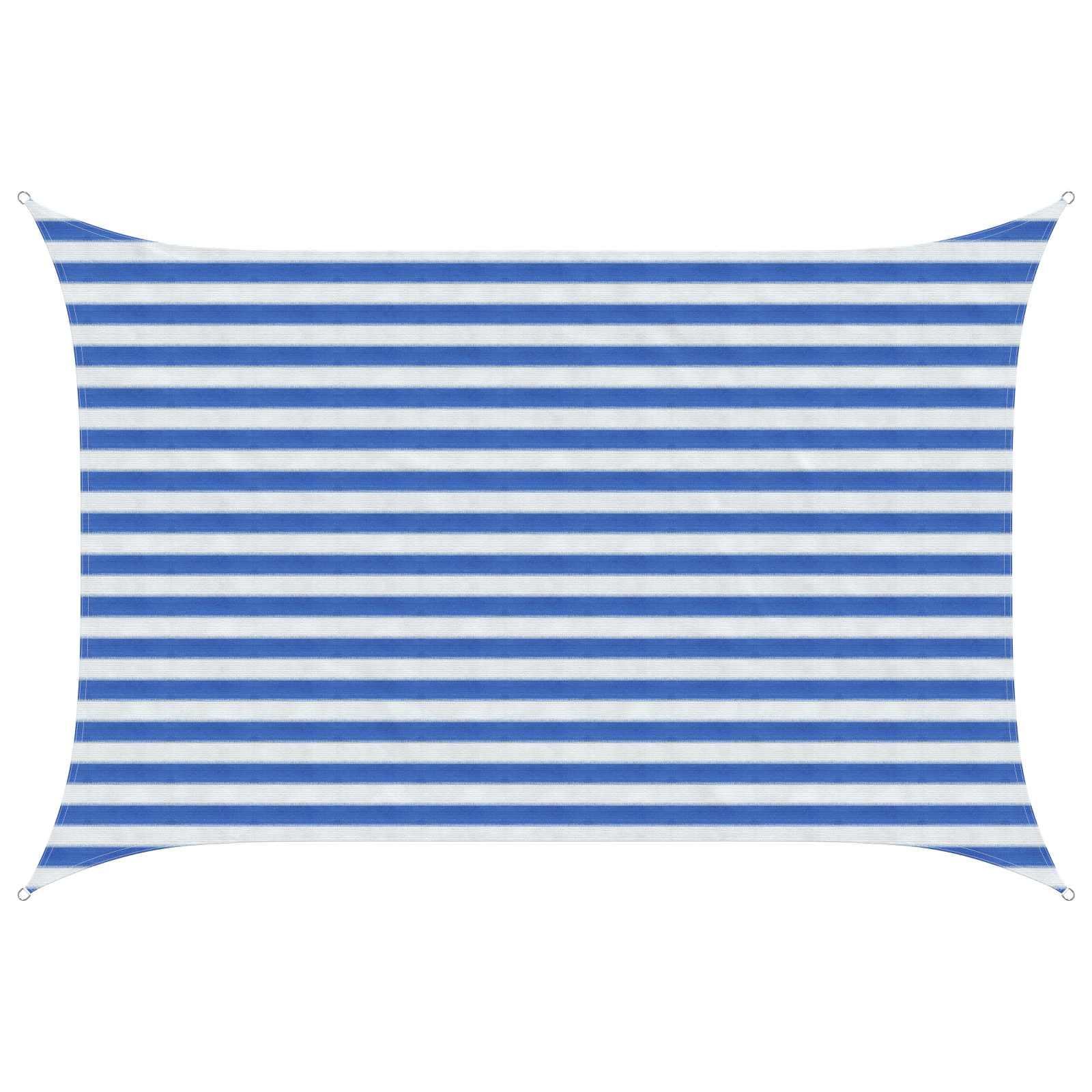 Yellow and White Shade Sail 2 x 2.5 m HDPE