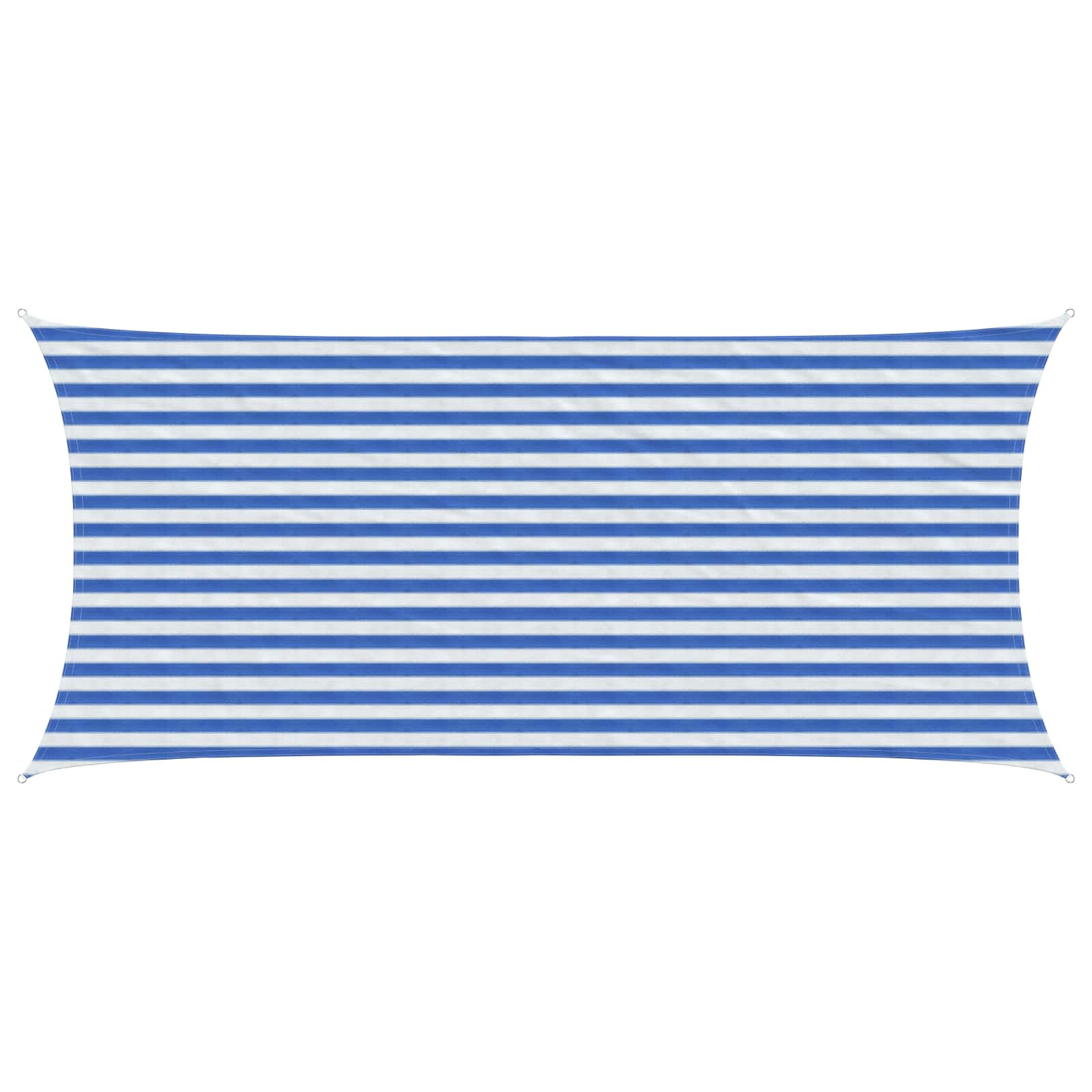 Yellow and White Shade Sail 2 x 2.5 m HDPE