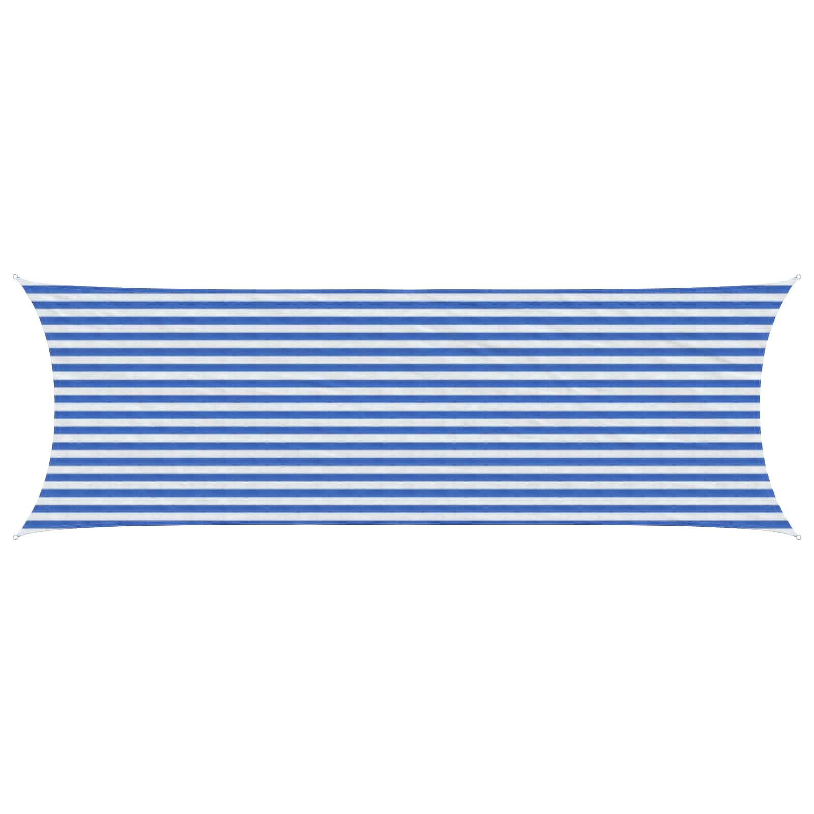 Yellow and White Shade Sail 2 x 2.5 m HDPE