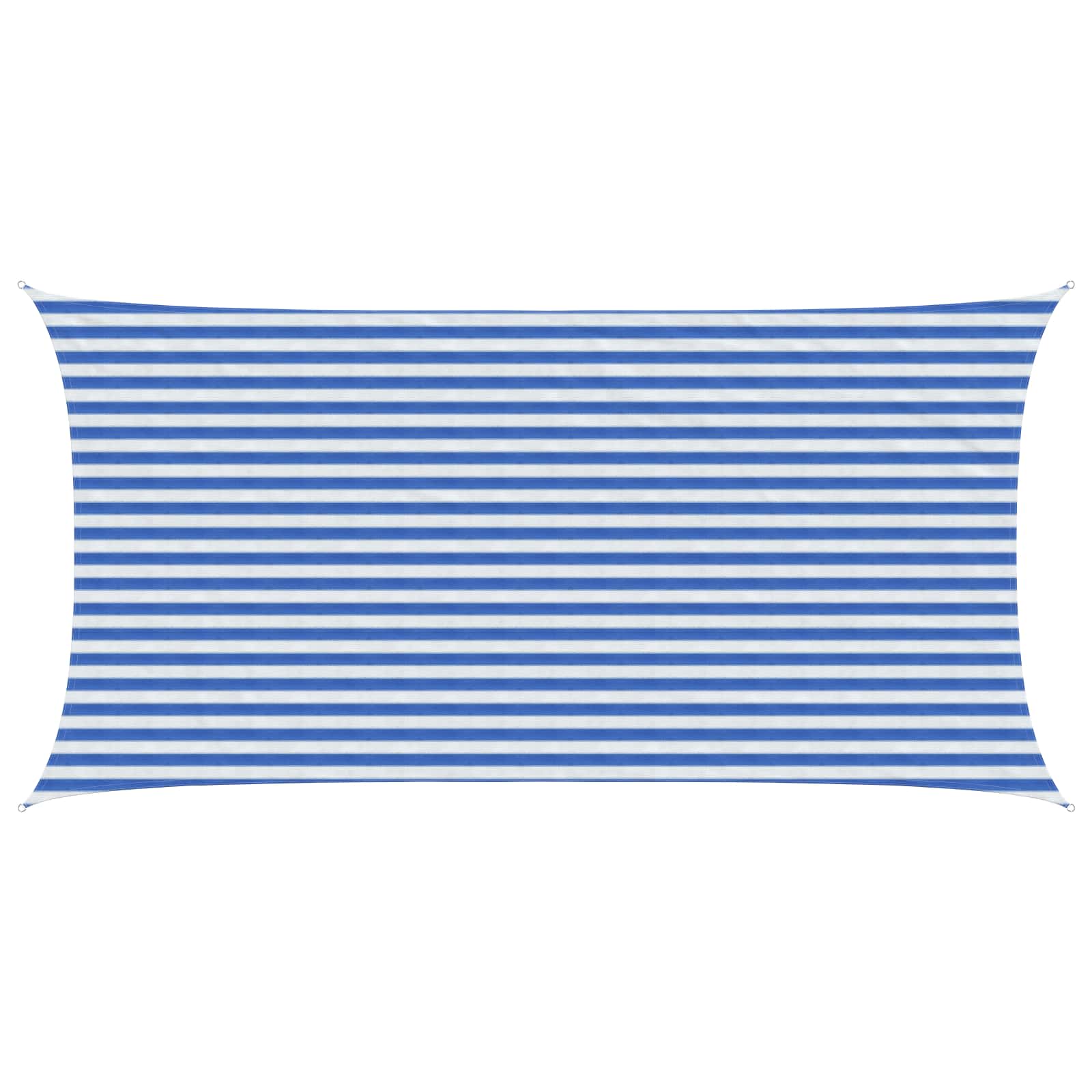 Yellow and White Shade Sail 2 x 2.5 m HDPE