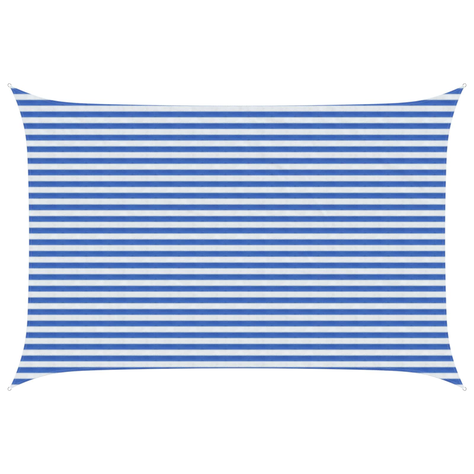 Yellow and White Shade Sail 2 x 2.5 m HDPE