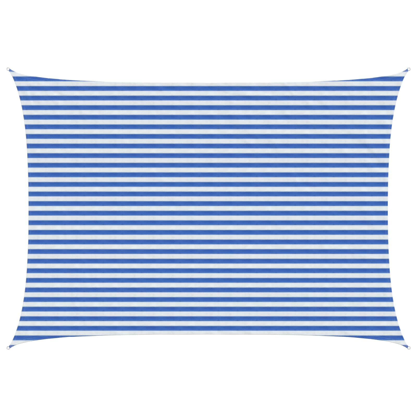 Yellow and White Shade Sail 2 x 2.5 m HDPE