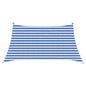 Toldo Vela Amarillo y blanco 3 / 4 x 2 m HDPE