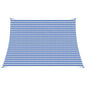 Toldo Vela Amarillo y blanco 3 / 4 x 2 m HDPE
