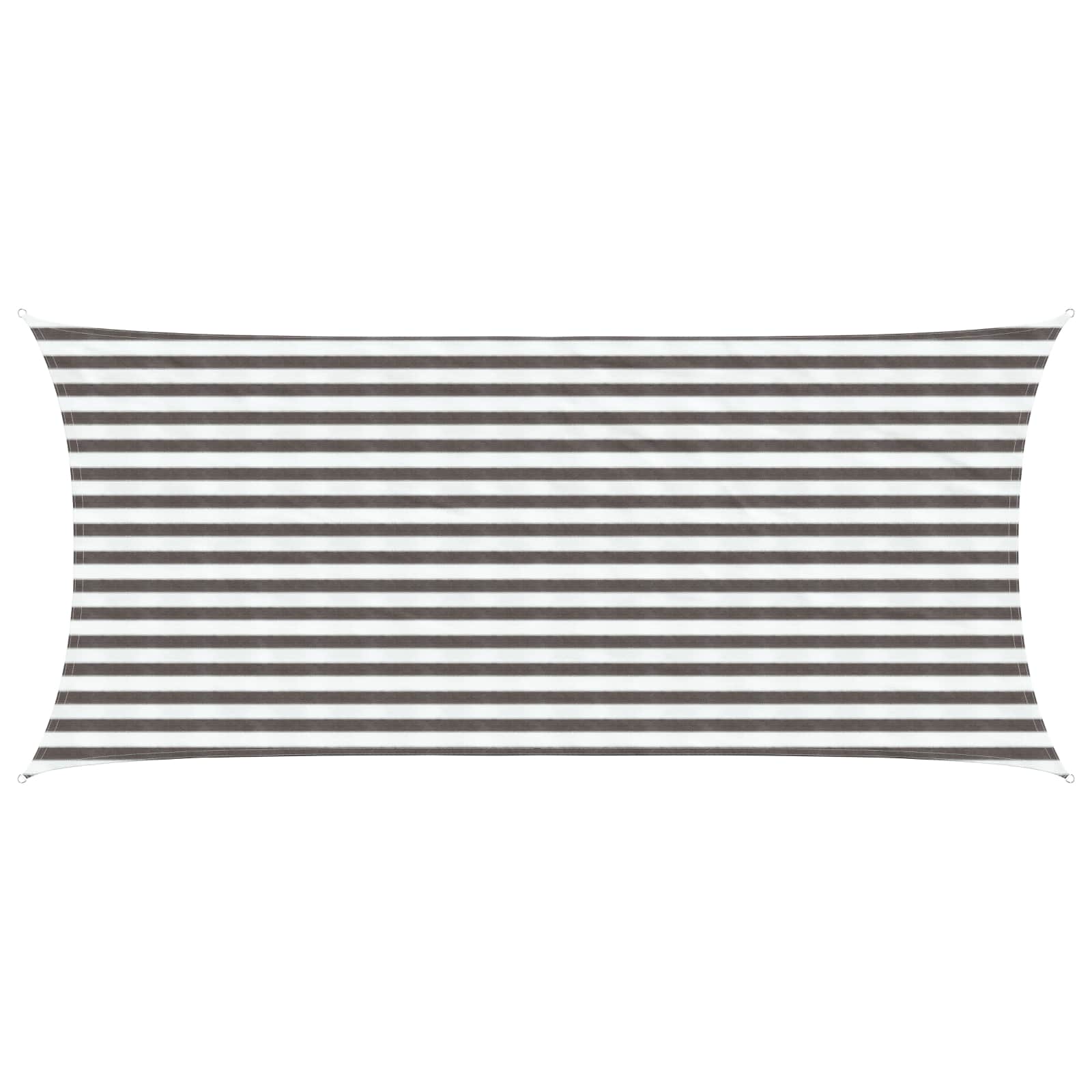 Yellow and White Shade Sail 2 x 2.5 m HDPE