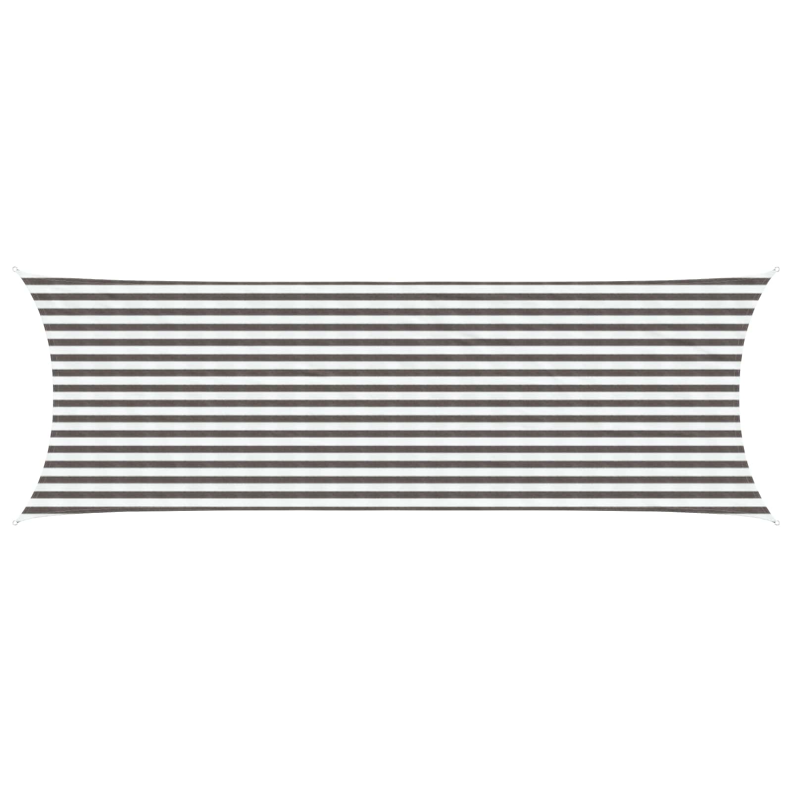 Yellow and White Shade Sail 2 x 2.5 m HDPE