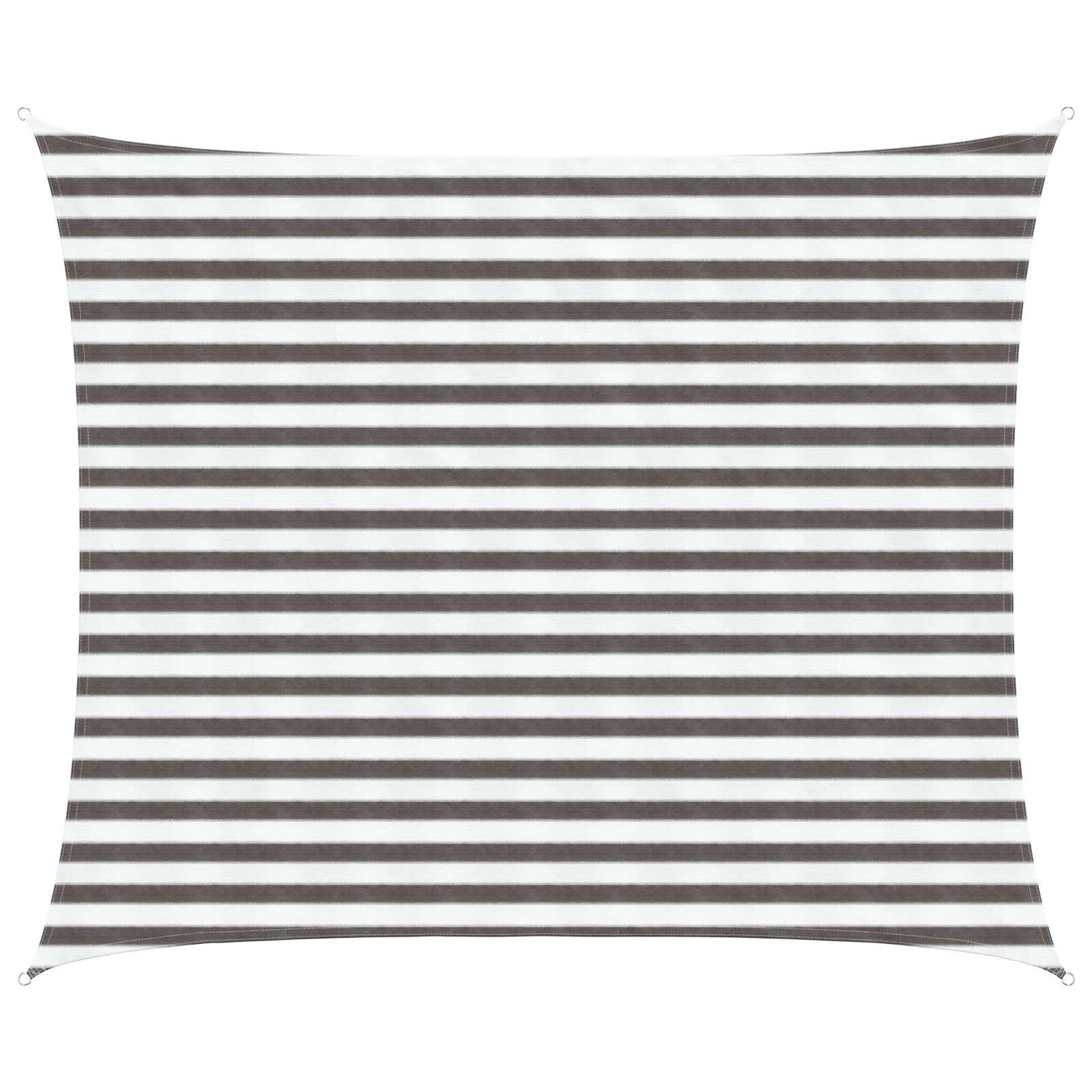 Yellow and White Shade Sail 2 x 2.5 m HDPE
