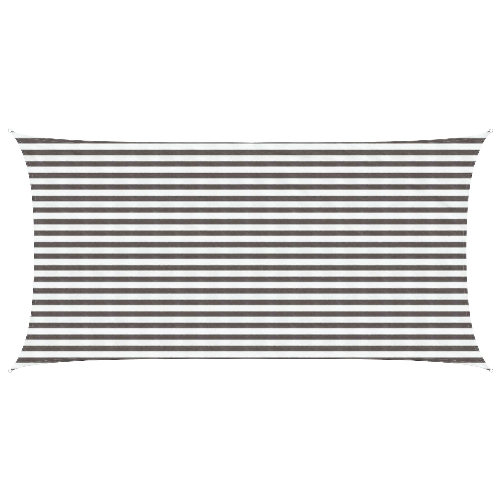 Yellow and White Shade Sail 2 x 2.5 m HDPE