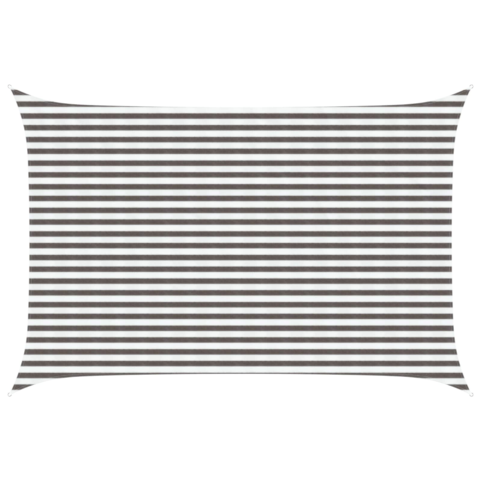 Yellow and White Shade Sail 2 x 2.5 m HDPE