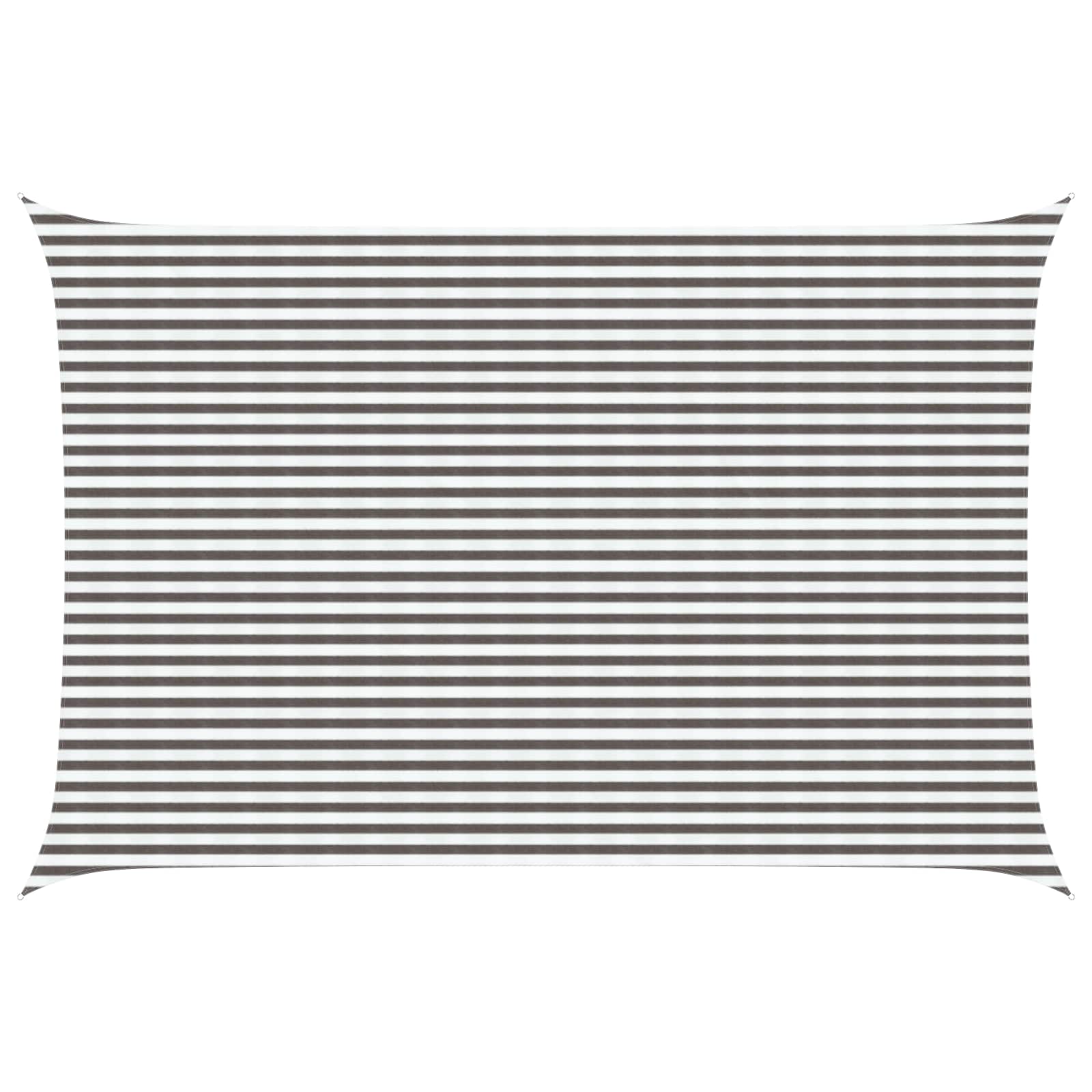 Yellow and White Shade Sail 2 x 2.5 m HDPE