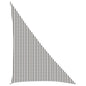 Toldo Vela Gris claro y blanco. 2 x 2 x 2 m HDPE