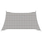 Toldo Vela Amarillo y blanco 3 / 4 x 2 m HDPE