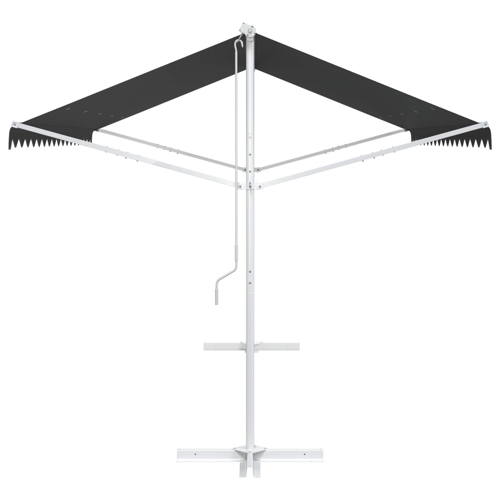 Toldo independiente 4 x 3 m Poliéster Gris antracita