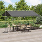 Toldo independiente 4 x 3 m Poliéster Gris antracita