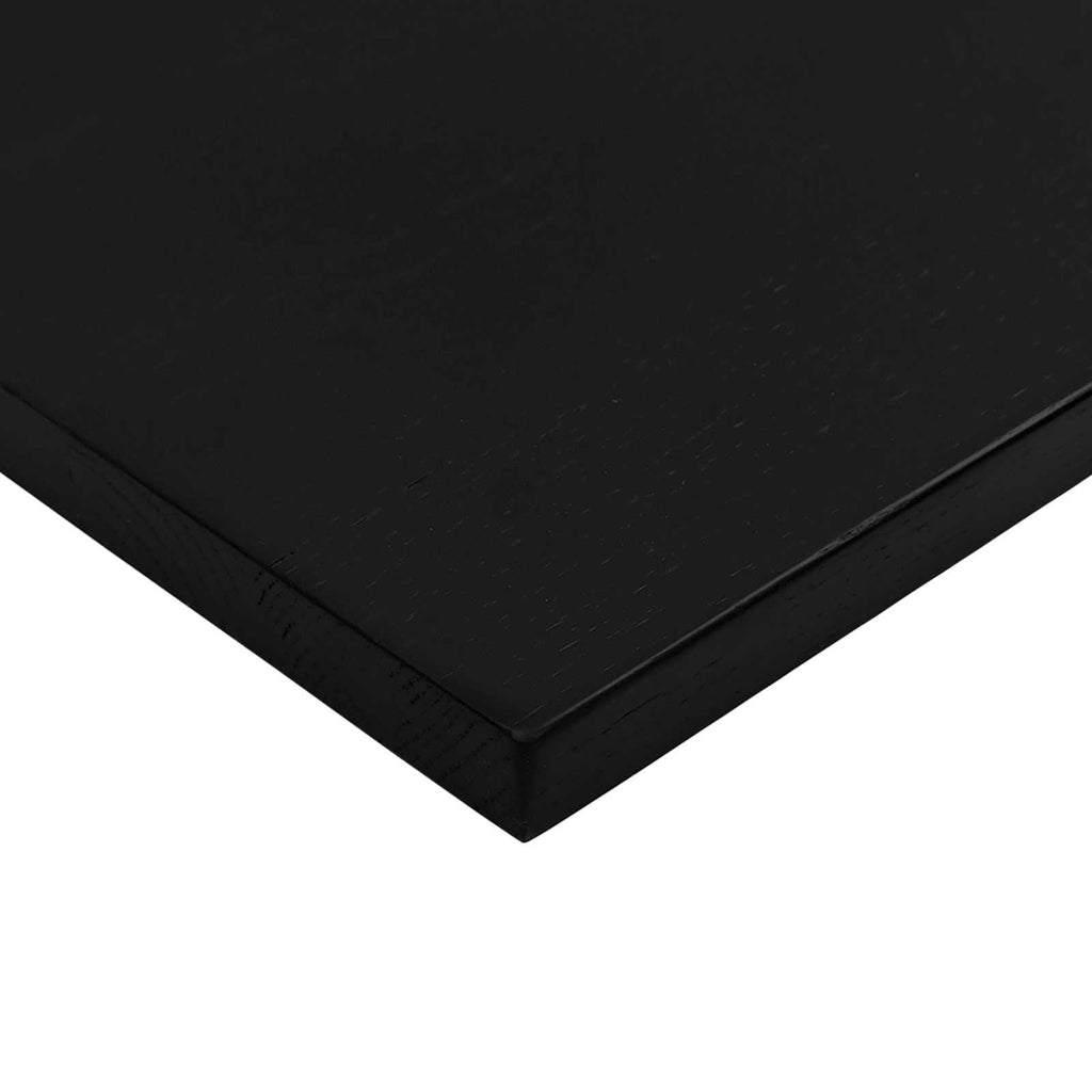 Escritorio con almacenamiento Negro y Marrón Oscuro 120 x 60 cm