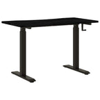 Escritorio con almacenamiento Negro y Marrón Oscuro 120 x 60 cm