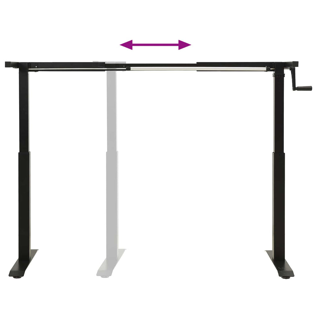 Escritorio con almacenamiento Negro y Marrón Oscuro 120 x 60 cm