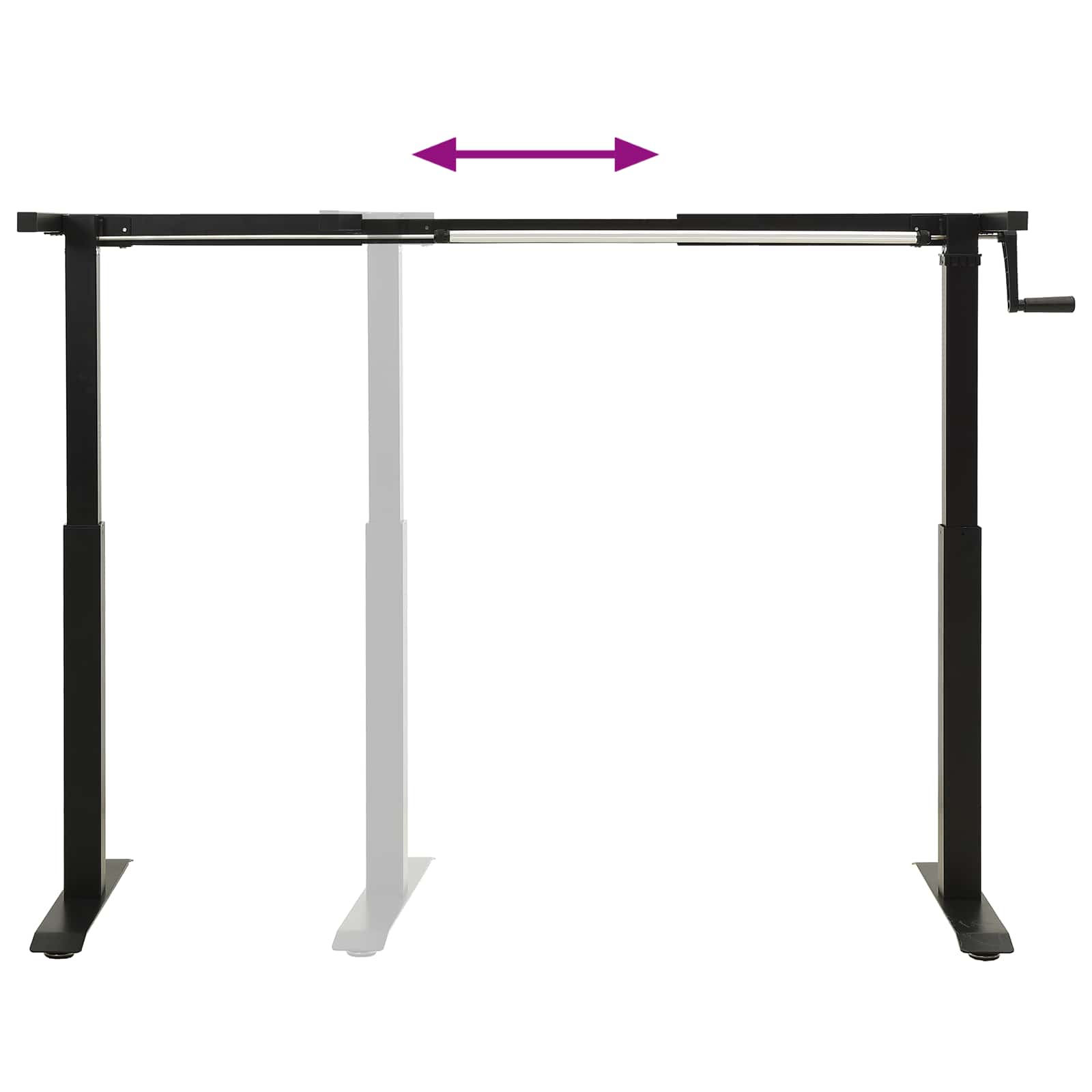 Escritorio con almacenamiento Negro y Marrón Oscuro 120 x 60 cm