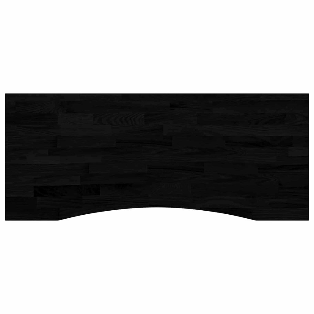 Escritorio con almacenamiento Negro y Marrón Oscuro 120 x 60 cm