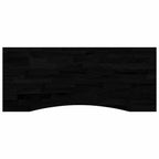 Escritorio con almacenamiento Negro y Marrón Oscuro 120 x 60 cm