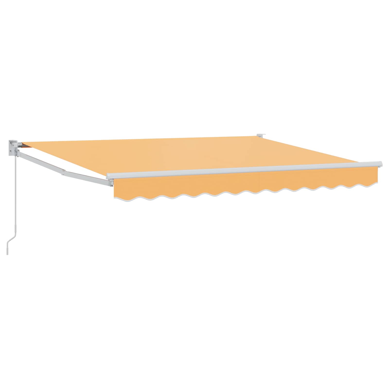 Toldo retrátil Amarelo 300 x 250 cm 100% Poliéster e Alumínio