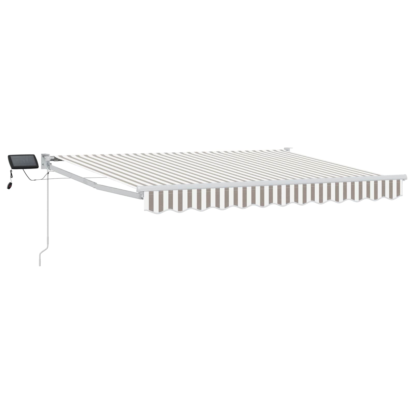 Toldo manual retráctil con LEDs 2,5 x 2 m
