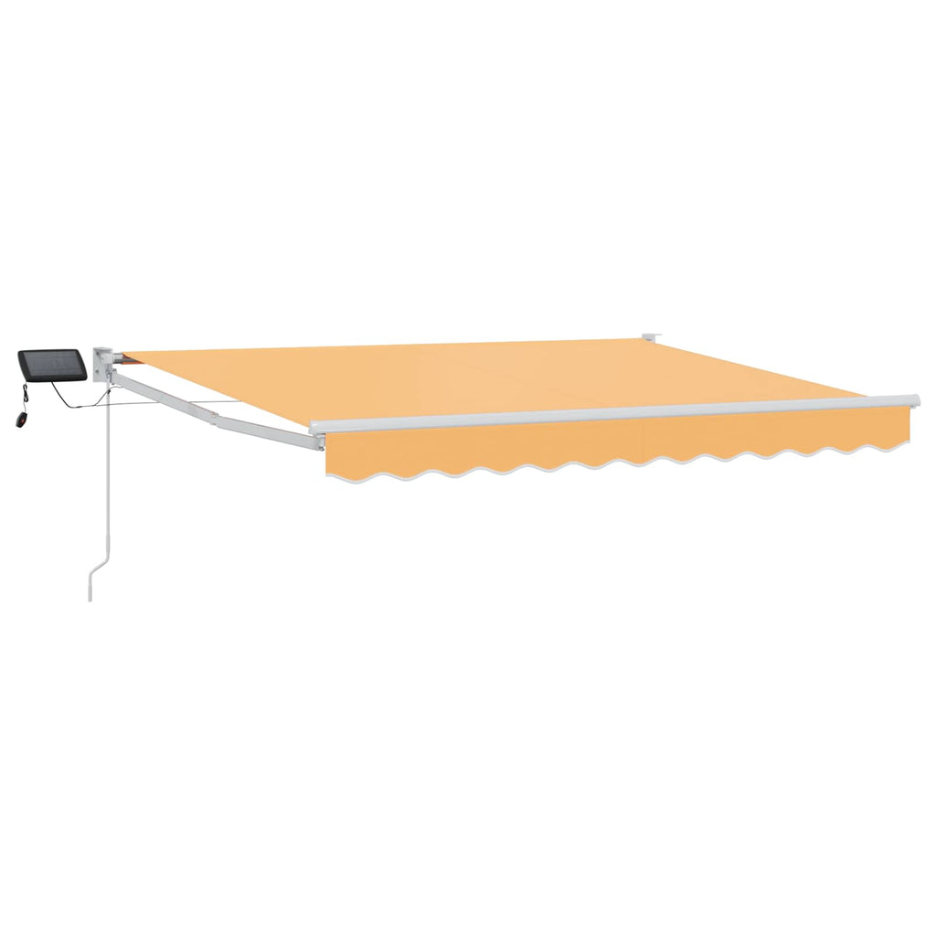 Toldo manual retráctil con LEDs 2,5 x 2 m
