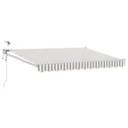 Toldo Retráctil Eléctrico 2,5 x 2 m 100% Poliéster y Aluminio