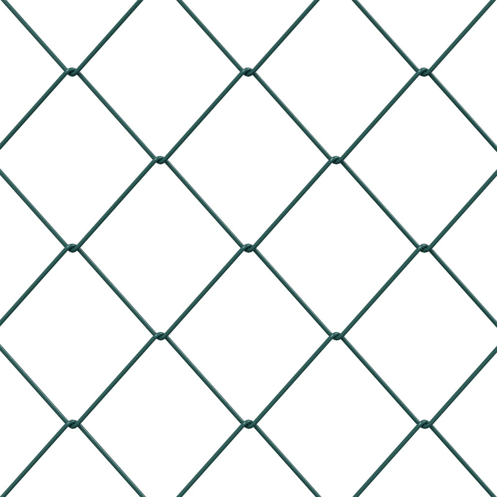Cerca de eslabones de cadena Verde 2 x 10 m Acero