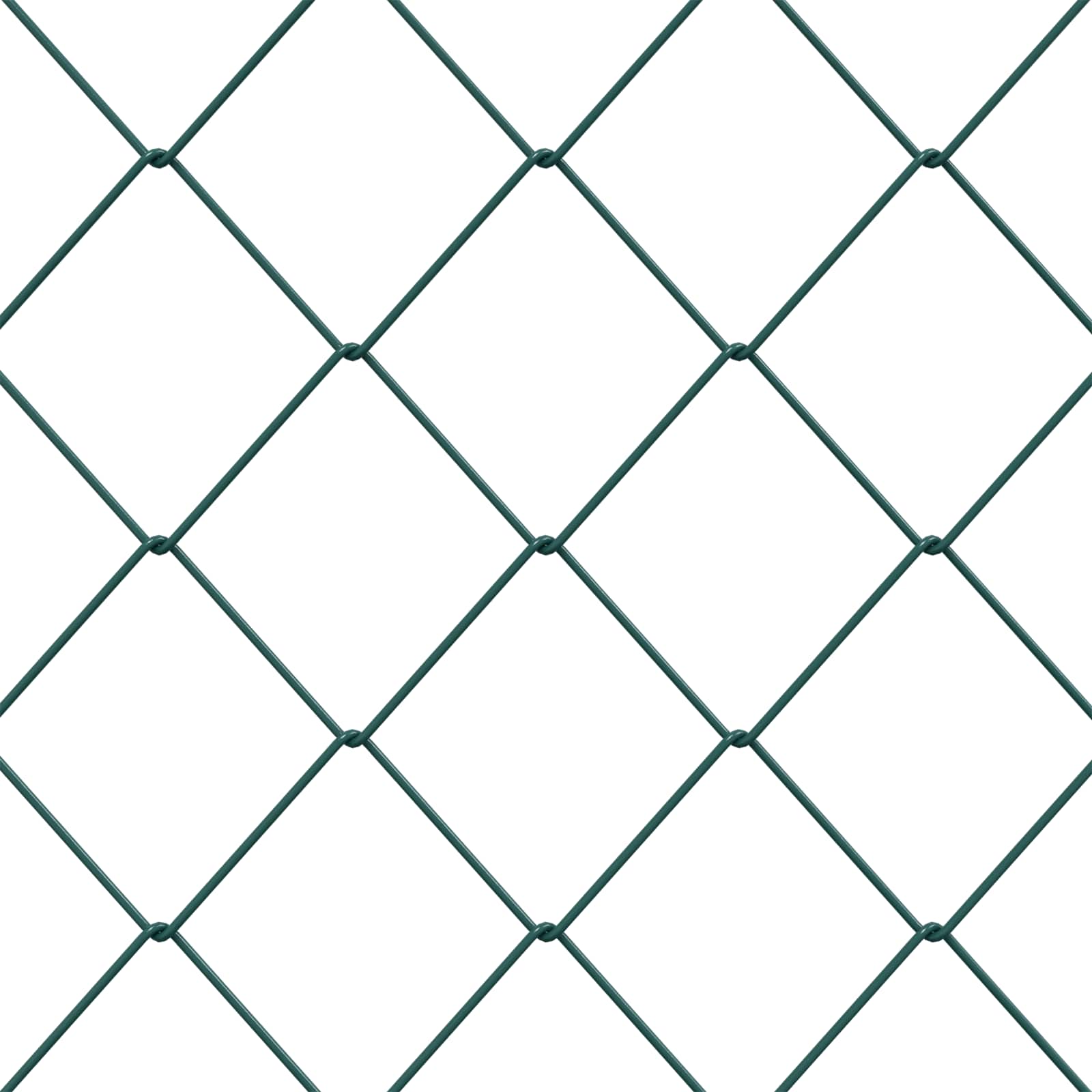 Cerca de eslabones de cadena Verde 2 x 10 m Acero