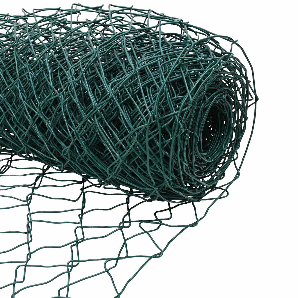 Cerca de eslabones de cadena Verde 2 x 10 m Acero