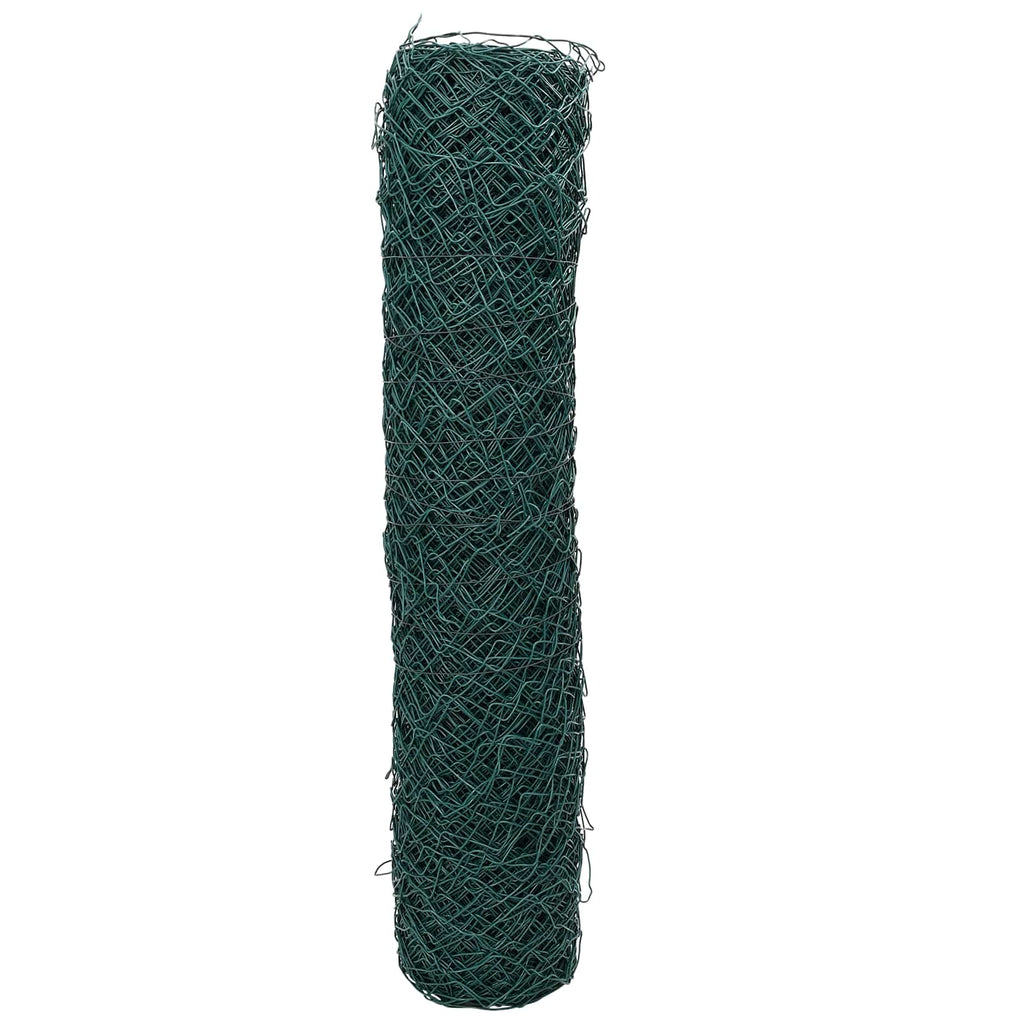 Cerca de eslabones de cadena Verde 2 x 10 m Acero