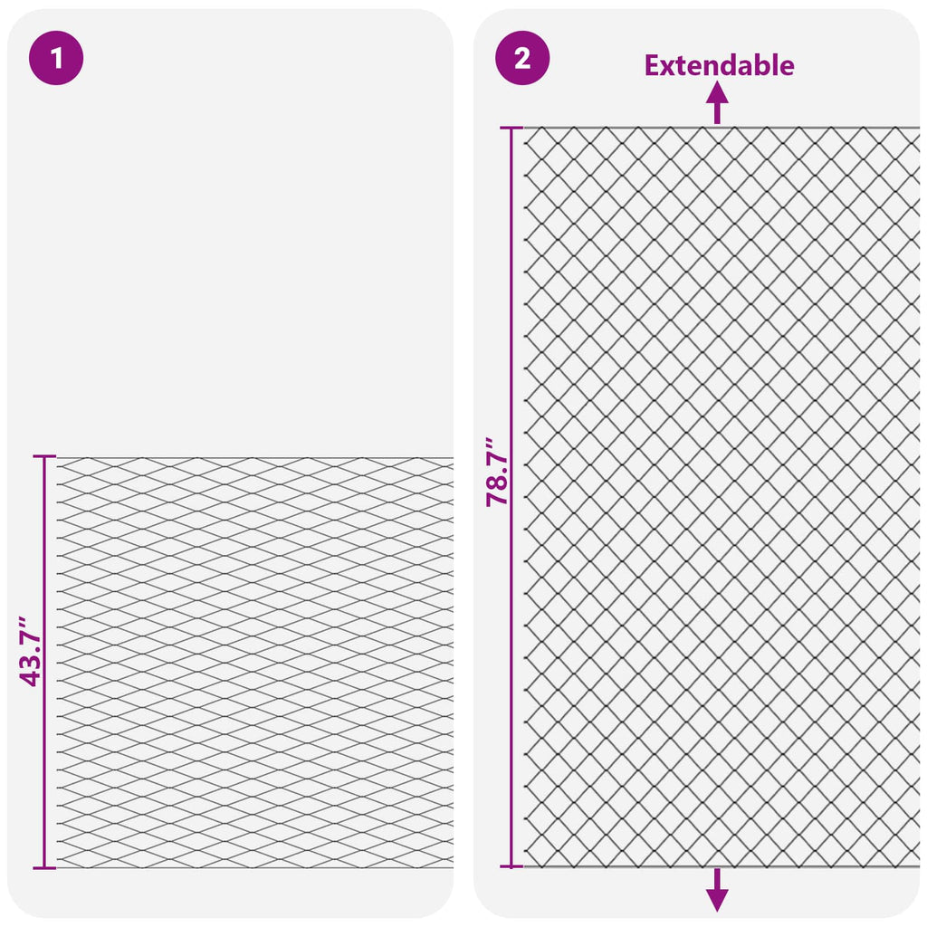 Cerca de eslabones de cadena Verde 2 x 10 m Acero