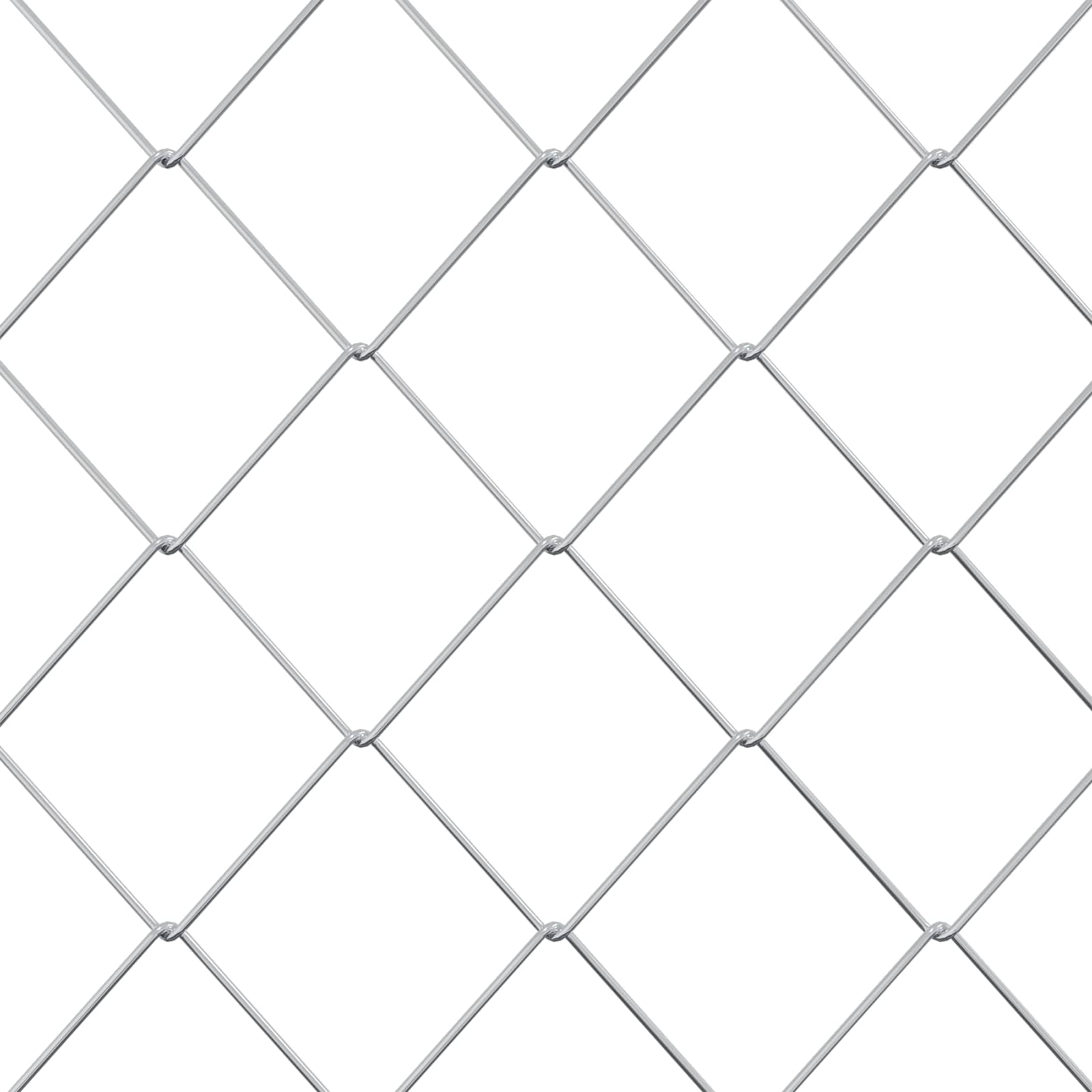 Cerca de eslabones de cadena Galvanizado 2 x 10 m Cristal