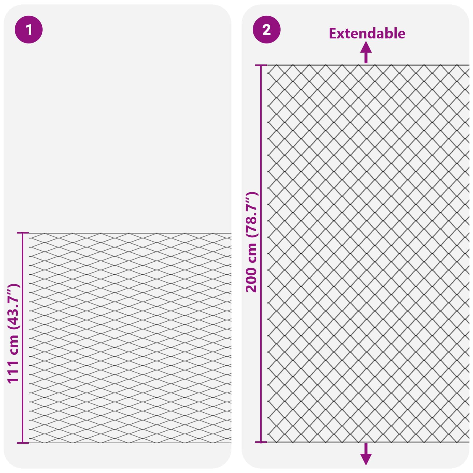 Cerca de eslabones de cadena Galvanizado 2 x 10 m Cristal