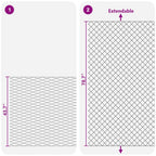 Cerca de eslabones de cadena Galvanizado 2 x 10 m Cristal