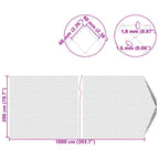 Cerca de eslabones de cadena Galvanizado 2 x 10 m Cristal