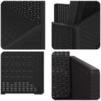 Sillas de comedor de jardín 2 pcs Antracita 53 x 47 x 88,5 cm