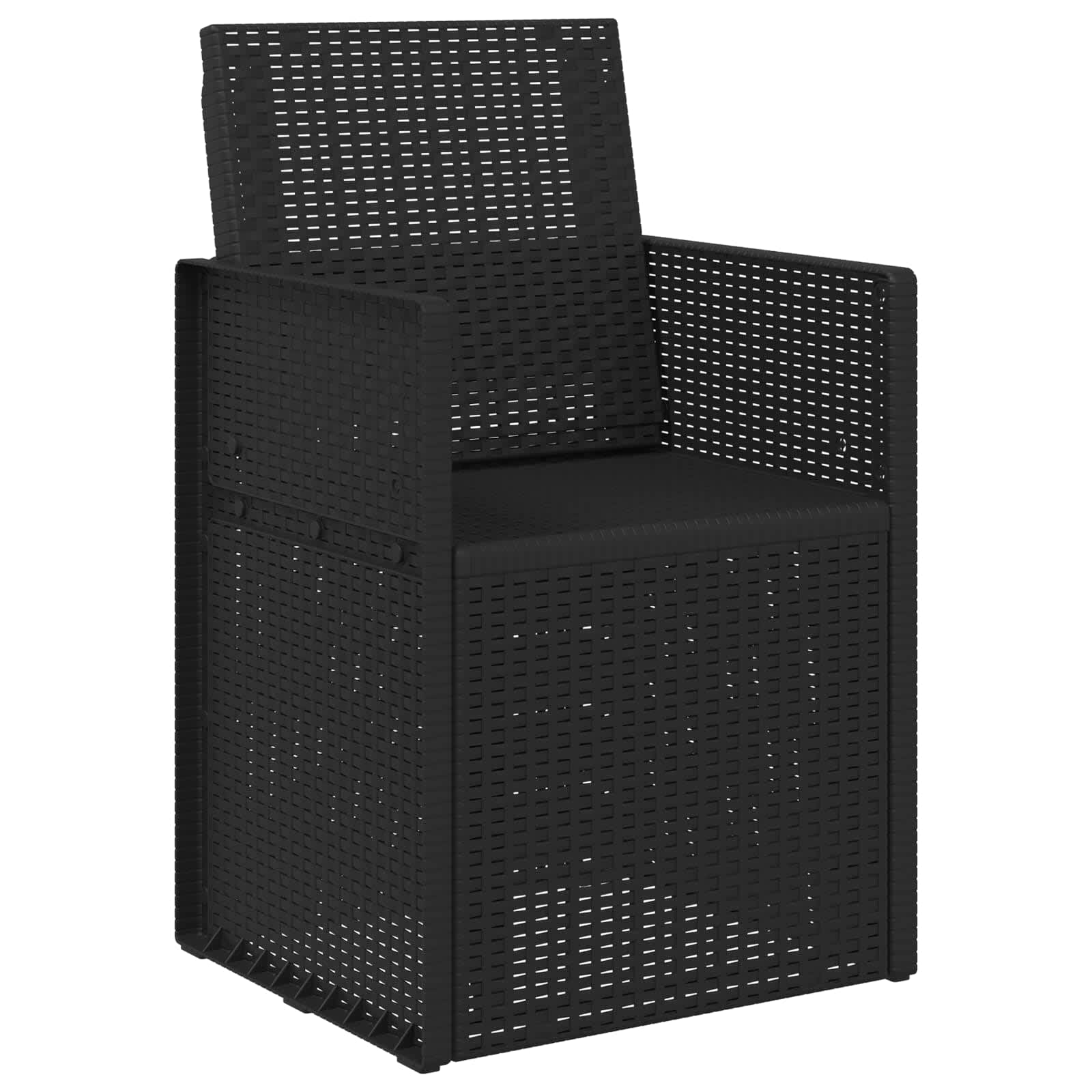 Sillas de comedor de jardín 2 pcs Antracita 53 x 47 x 88,5 cm