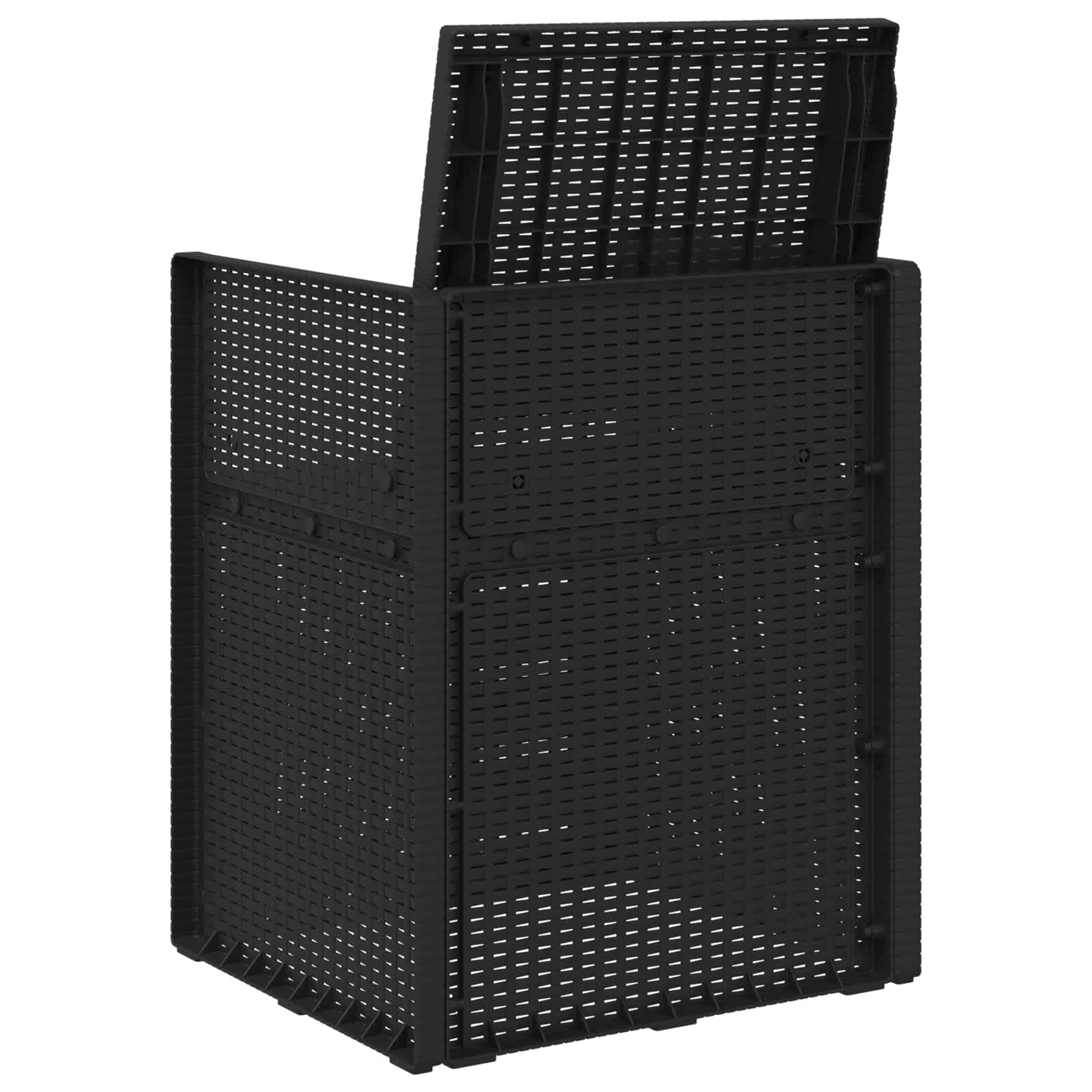Sillas de comedor de jardín 2 pcs Antracita 53 x 47 x 88,5 cm