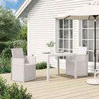 Sillas de comedor de jardín 2 pcs Antracita 53 x 47 x 88,5 cm