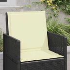 Cojines de Asiento y Respaldo 2 pcs Crema 47 x 45 x 2 cm