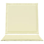 Cojines de Asiento y Respaldo 2 pcs Crema 47 x 45 x 2 cm
