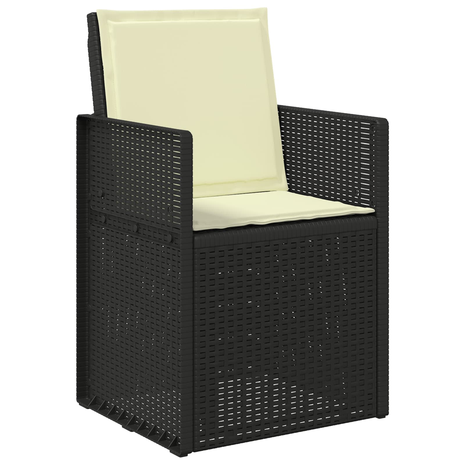 Cojines de Asiento y Respaldo 2 pcs Crema 47 x 45 x 2 cm