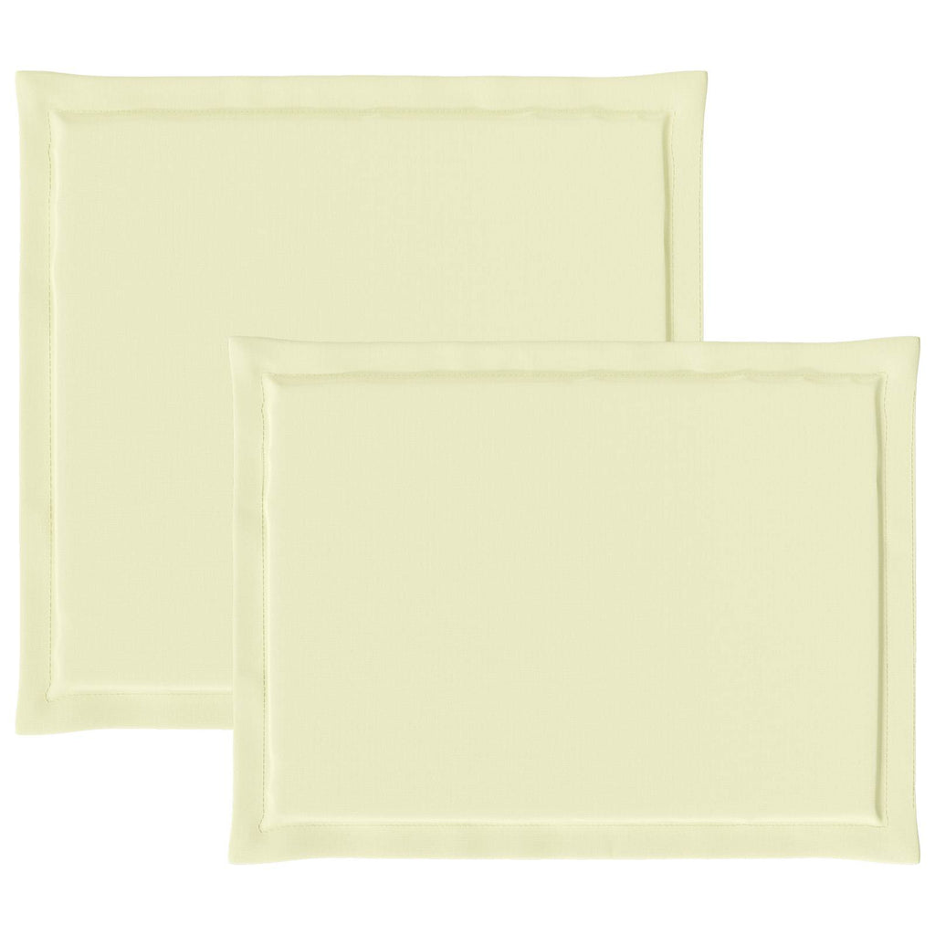 Cojines de Asiento y Respaldo 2 pcs Crema 47 x 45 x 2 cm