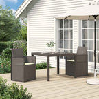 Sillas de comedor de jardín 2 pcs Antracita 53 x 47 x 88,5 cm